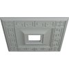 Ekena Millwork Eris Ceiling Medallion (Fits Canopies up to 9 7/8"), 18"W x 18"H x 3 1/2"ID x 1 1/8"P CM18ER